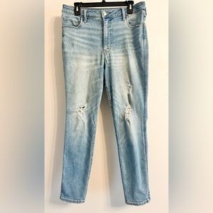 Light Blue Skinny Jeans (Ripped)